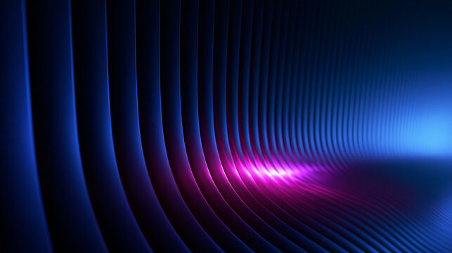Abstract Futuristic 3D Background with Blue and Magenta Glow