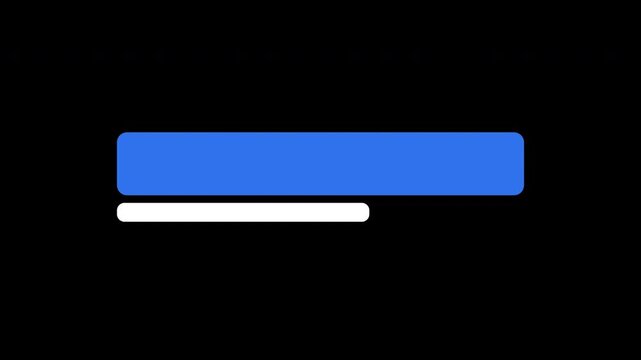 Blue lower third name plate animation transparent