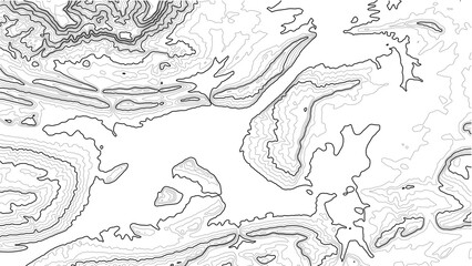 Bunker Hill Topographic Map White Background Minimalist Contour Lines 4K Arkansas © Auras