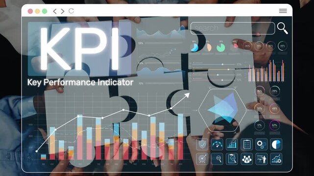 Hands Collaborating on Data Visualization and Analysis for Key Performance Indicators, Metrics, and Business Strategy Evaluation in Modern Office Environment Sigmoid