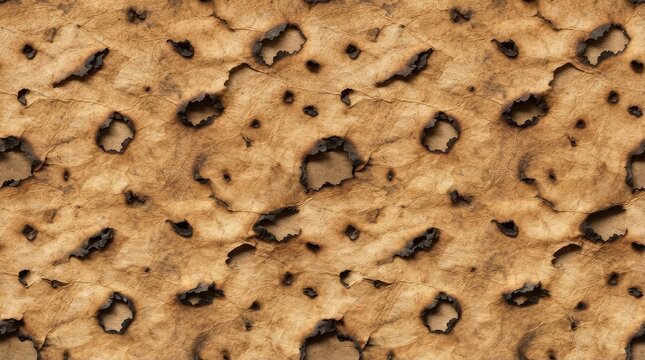Seamless texture of charred tortilla background