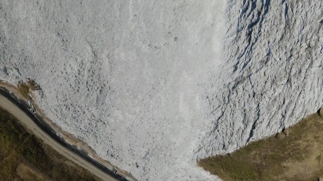 Salt Mountain Surface Service Road Top Down Aerial