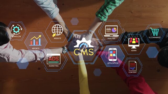 Dynamic Concept of Content Management System with Various Elements Representing Digital Marketing, E-Commerce, and Workflow Optimization. Entropy.