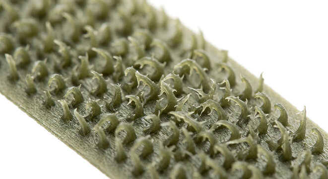 Extreme Macro of Green Hook and Loop Fastener