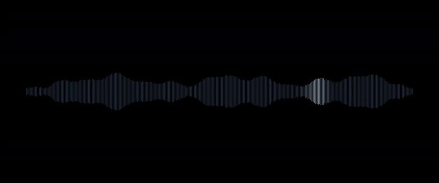 Cinematic widescreen electric pulse waveform anamorphic seamless loop