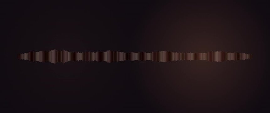 Cinematic widescreen coral beat waveform anamorphic seamless loop
