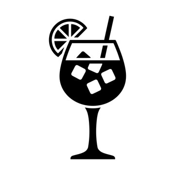 aperol spritz glyph icon