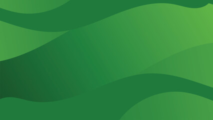 Obraz premium Modern Green Geometric Web Banner Template, Creative Dynamic Layered Stripe Pattern and Circle Shape Illustration Layout