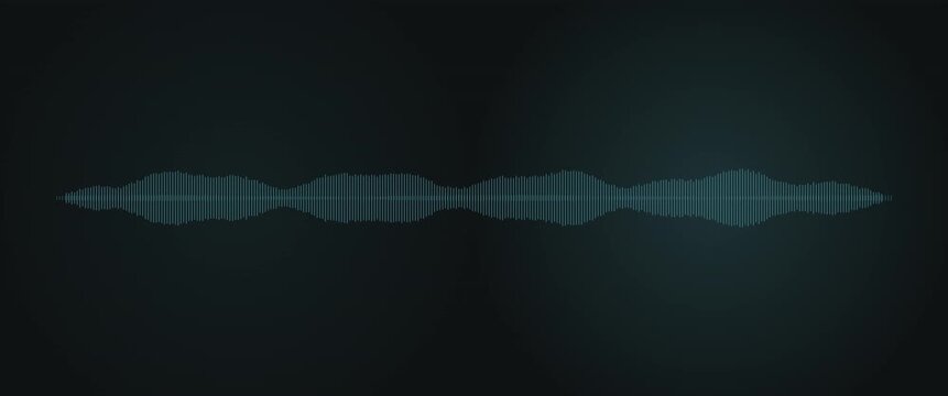 Cinematic widescreen aqua waveform anamorphic seamless loop