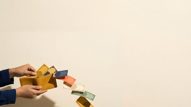 Gold coins and money floating out of a digital tablet screen elegantly rendered