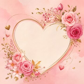 Romantic Rose Heart