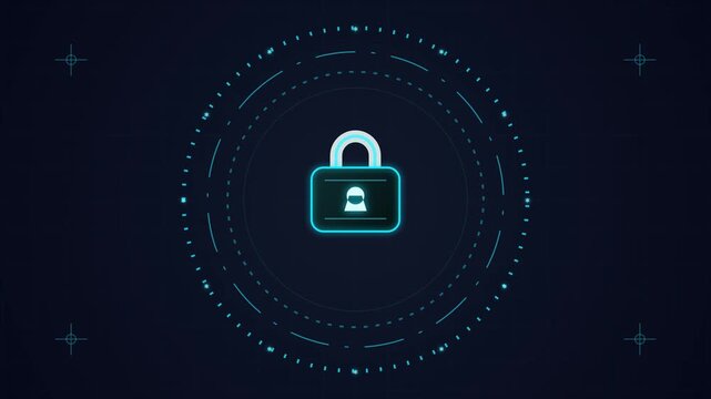 Minimalist Cyber Padlock Morphing with Digital Data Rings for Secure Login Access Motion