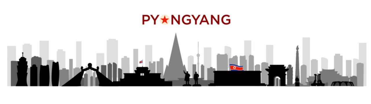 Pyongyang skyline cityscape

