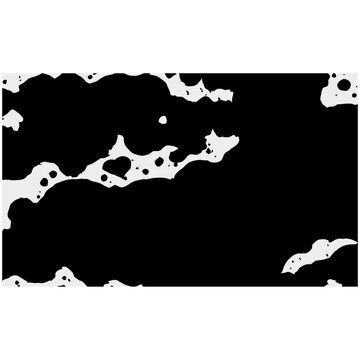 abstract monochrome cloud-like shapes in minimalist vector composition, high contrast organic geometry with negative space