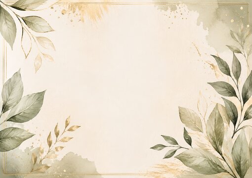 Botanical Gold Frame