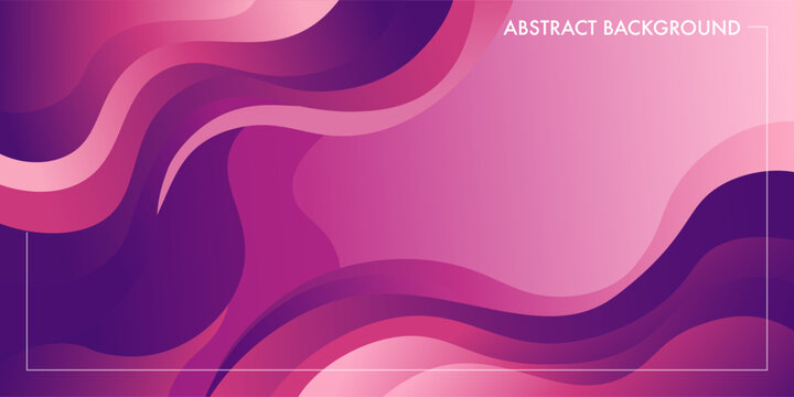 modern abstract background with gradient purple and pink color wavy shapes , for poster. banner, web design, header, cover, billboard, brochure, social media, landing page