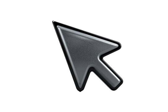 Black computer cursor arrow pointer icon