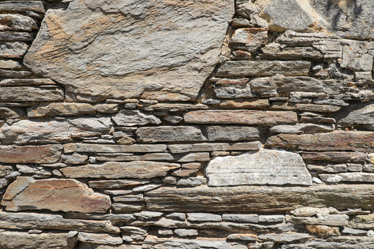 Stacked Stone Wall - Background texture use - Greece