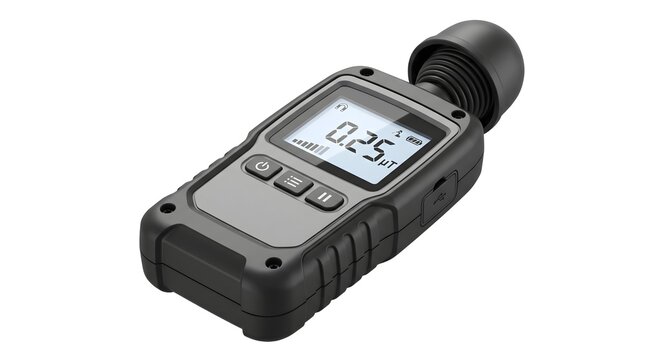 Electronic Magnetic Field Detector with Sensor Antenna 