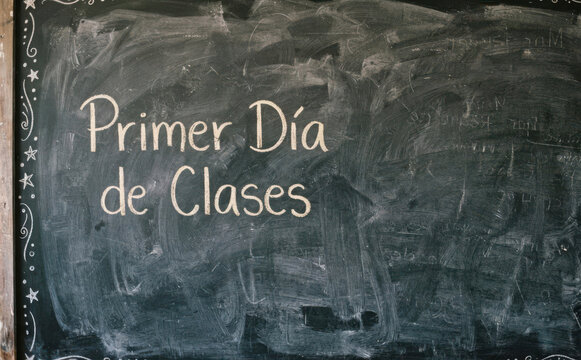 Primer Dia de Clases pizarra escolar educacion regreso a clases aprendizaje escuela colegio