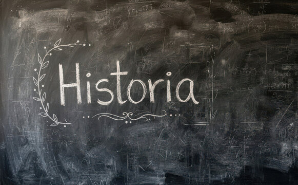 Historia pizarra texto concepto educacion aprendizaje escuela asignatura fondo estudio clase