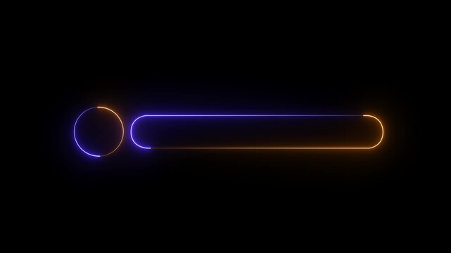 Lower third neon line animation title. Simple and comfortable to use. lower third animation, modern news lower third title bar 4K animation.