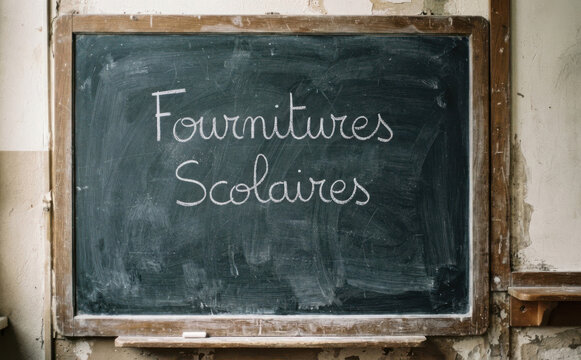Fournitures scolaires ecriture tableau ecole rentree education apprentissage