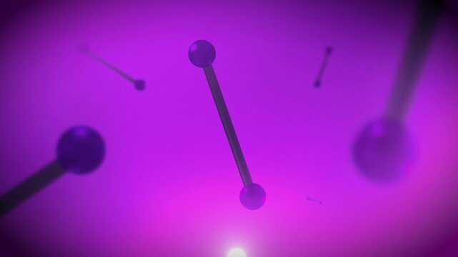  Iodine Molecules Floating in Microscopic World