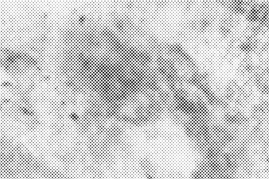 Abstract distress grunge halftone black dost texture background.