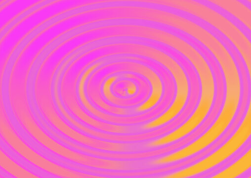 Abstract background featuring vibrant pink and orange concentric circles creating a dynamic ripple effect with a bright central point