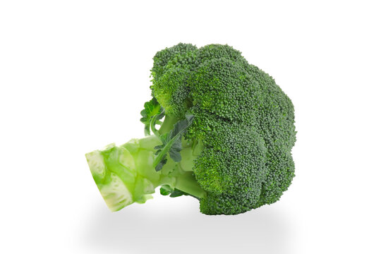 Vegetarian food. Broccoli stands prominently, showcasing its rich green color and freshness, PNG