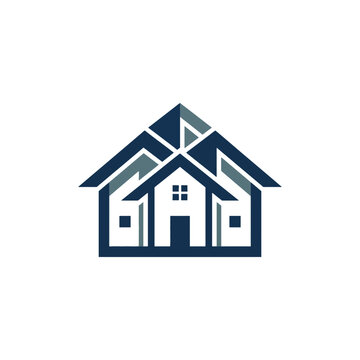 Property Development Residential House Professional Corporate Vector Icon