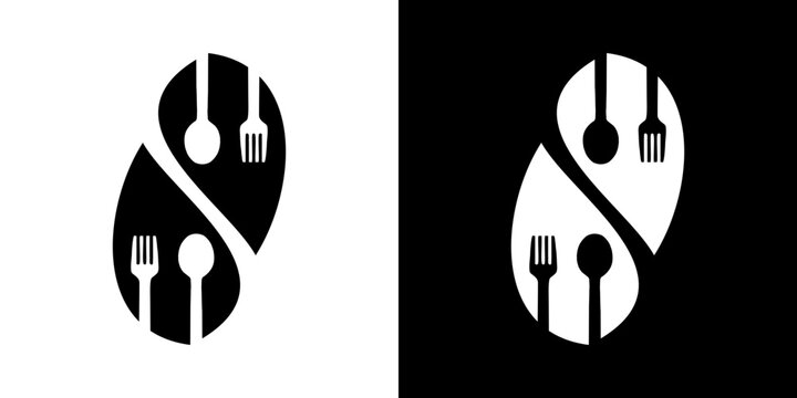 modern simple vector food logo