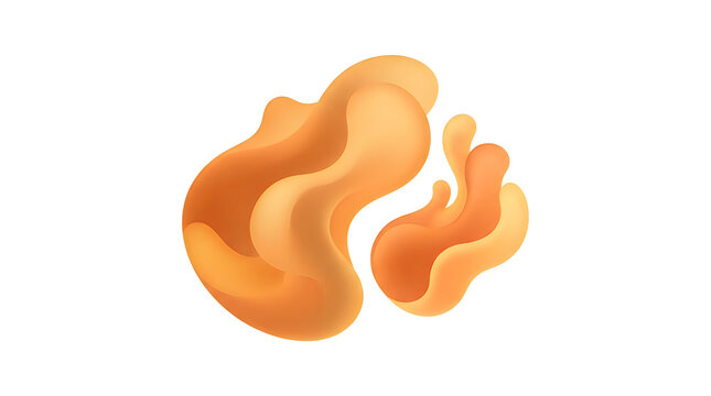Human kidney organ illustration isolated