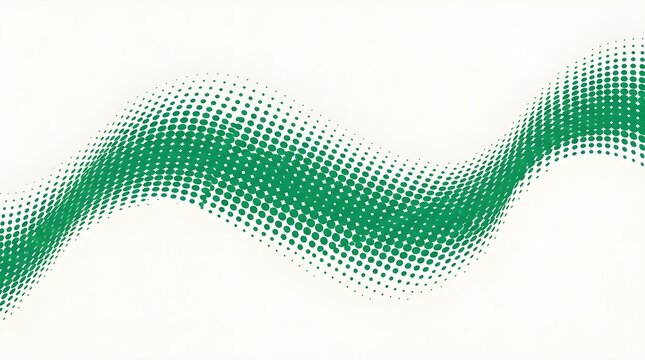 Green halftone wave background element with dot pattern animated background motion graphics