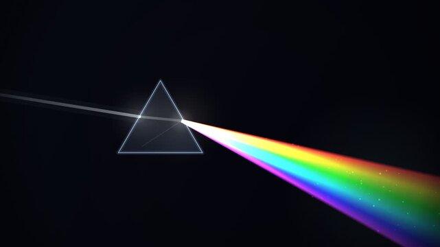 Prism Light Dispersion Rainbow Spectrum Seamless Loop