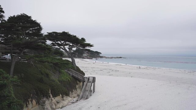 cloudy view of Carmel by the sea, California 