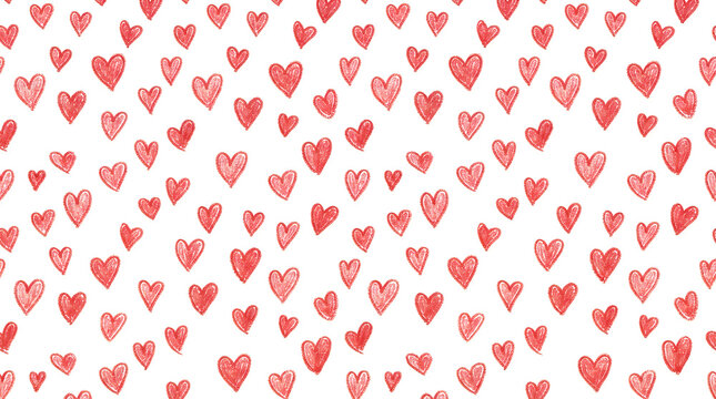 Collection of colorful pixel art hearts in different shapes and sizes