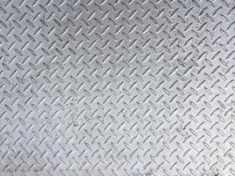 Diamond plate, Silver steel floor checkered plate, Textured patterns background