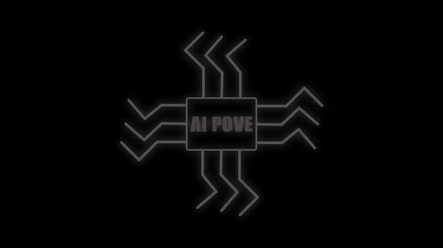 AI Artificial Intelligence loop element with alpha A. This sprite with an alpha channel is loopable.