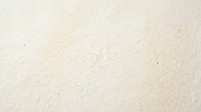 Close-up of textured handmade washi paper with visible organic fibers in a light cream tone.