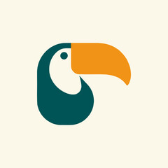 Naklejka premium Toucan Logo
