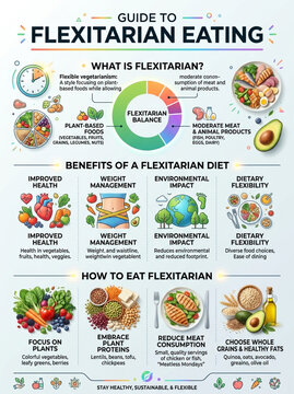 Comprehensive Infographic Guide to Flexitarian Eating and Plant-Based Diet Lifestyle