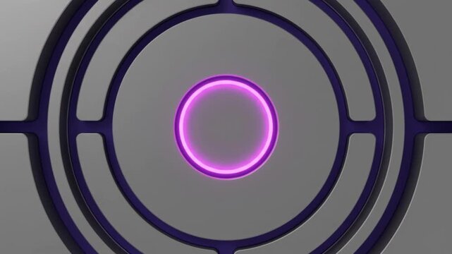 超伝導量子ビットゲートが開きマゼンタの磁束渦が現れる、俯瞰視点の抽象CG背景