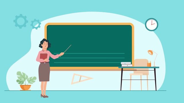 teacher in classroom