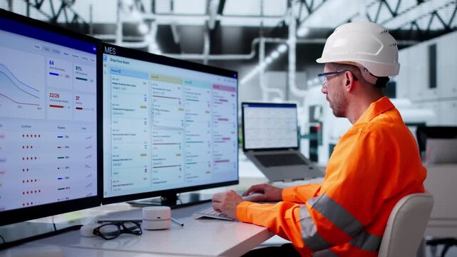Industrial Engineer Monitors Real-time Software