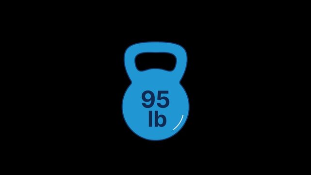 95 lb Weight Dumbbell Animation