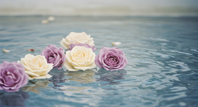 Flowers Float on Water