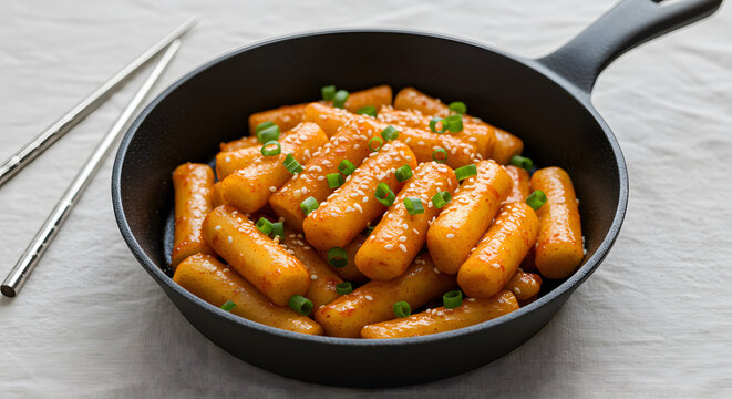 Korean Tteokbokki in Pan
