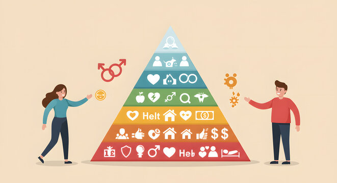 Human Pyramid of Health and Wealth